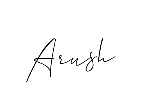 Create a beautiful signature design for name Arush. With this signature (Allison_Script) fonts, you can make a handwritten signature for free. Arush signature style 2 images and pictures png