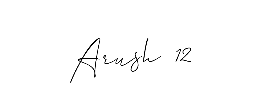 Best and Professional Signature Style for Arush  12. Allison_Script Best Signature Style Collection. Arush  12 signature style 2 images and pictures png