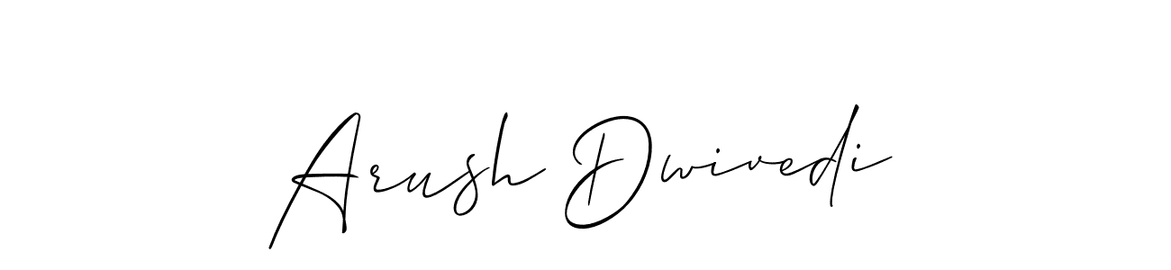 This is the best signature style for the Arush Dwivedi name. Also you like these signature font (Allison_Script). Mix name signature. Arush Dwivedi signature style 2 images and pictures png