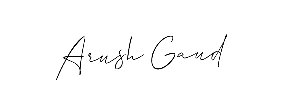 You can use this online signature creator to create a handwritten signature for the name Arush Gaud. This is the best online autograph maker. Arush Gaud signature style 2 images and pictures png