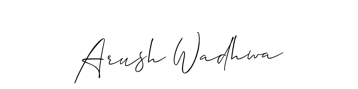 Make a short Arush Wadhwa signature style. Manage your documents anywhere anytime using Allison_Script. Create and add eSignatures, submit forms, share and send files easily. Arush Wadhwa signature style 2 images and pictures png