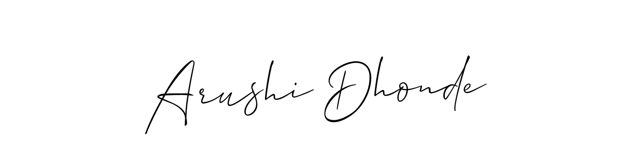 Make a beautiful signature design for name Arushi Dhonde. Use this online signature maker to create a handwritten signature for free. Arushi Dhonde signature style 2 images and pictures png