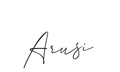 Make a short Arusi signature style. Manage your documents anywhere anytime using Allison_Script. Create and add eSignatures, submit forms, share and send files easily. Arusi signature style 2 images and pictures png