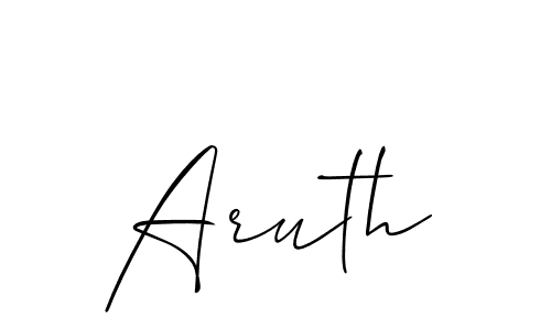 Also we have Aruth name is the best signature style. Create professional handwritten signature collection using Allison_Script autograph style. Aruth signature style 2 images and pictures png