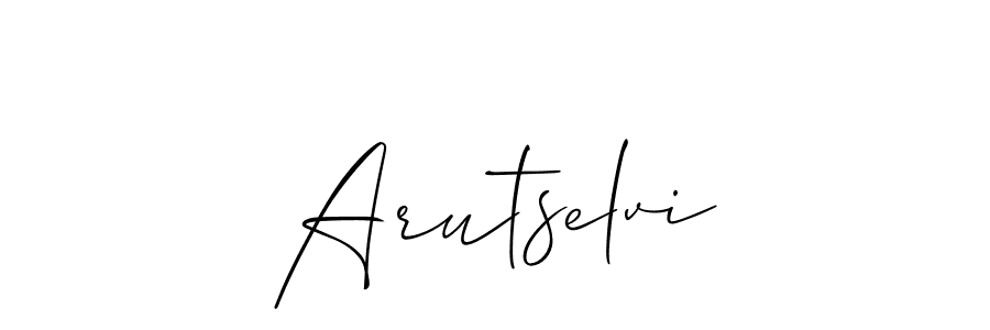 Design your own signature with our free online signature maker. With this signature software, you can create a handwritten (Allison_Script) signature for name Arutselvi. Arutselvi signature style 2 images and pictures png