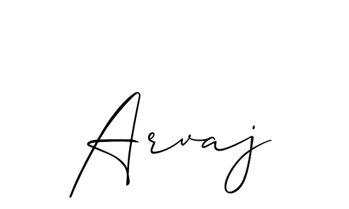 Also we have Arvaj name is the best signature style. Create professional handwritten signature collection using Allison_Script autograph style. Arvaj signature style 2 images and pictures png