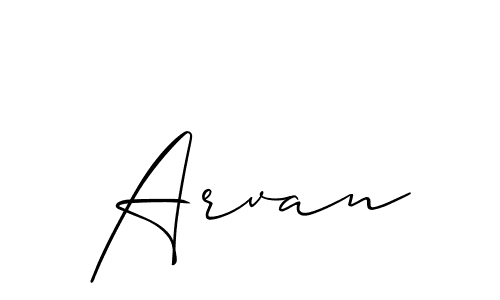 It looks lik you need a new signature style for name Arvan. Design unique handwritten (Allison_Script) signature with our free signature maker in just a few clicks. Arvan signature style 2 images and pictures png