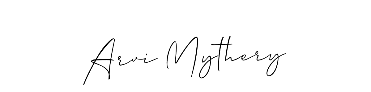 This is the best signature style for the Arvi Mythery name. Also you like these signature font (Allison_Script). Mix name signature. Arvi Mythery signature style 2 images and pictures png