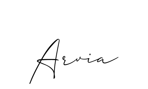 Allison_Script is a professional signature style that is perfect for those who want to add a touch of class to their signature. It is also a great choice for those who want to make their signature more unique. Get Arvia name to fancy signature for free. Arvia signature style 2 images and pictures png