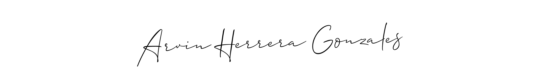 Arvin Herrera Gonzales stylish signature style. Best Handwritten Sign (Allison_Script) for my name. Handwritten Signature Collection Ideas for my name Arvin Herrera Gonzales. Arvin Herrera Gonzales signature style 2 images and pictures png