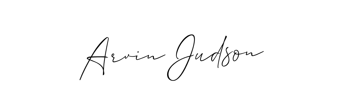 The best way (Allison_Script) to make a short signature is to pick only two or three words in your name. The name Arvin Judson include a total of six letters. For converting this name. Arvin Judson signature style 2 images and pictures png