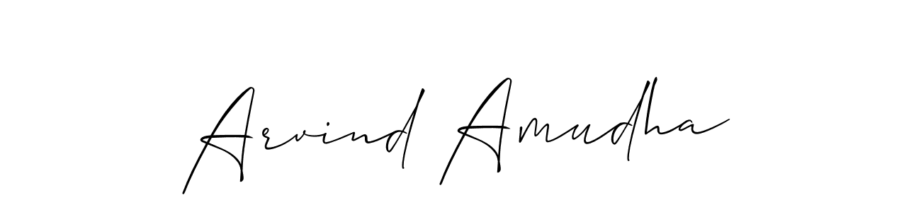 Also You can easily find your signature by using the search form. We will create Arvind Amudha name handwritten signature images for you free of cost using Allison_Script sign style. Arvind Amudha signature style 2 images and pictures png