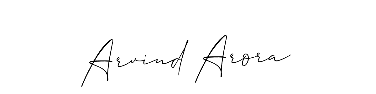 Design your own signature with our free online signature maker. With this signature software, you can create a handwritten (Allison_Script) signature for name Arvind Arora. Arvind Arora signature style 2 images and pictures png