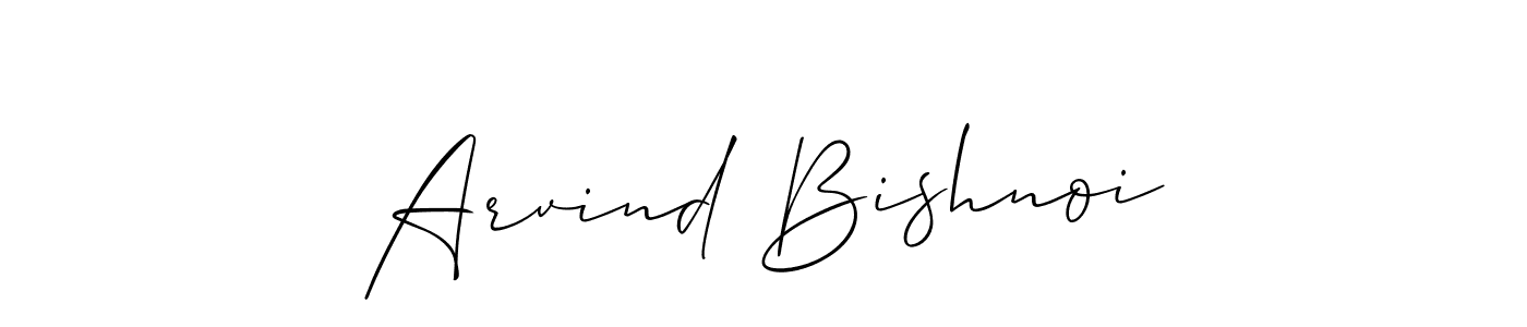 Use a signature maker to create a handwritten signature online. With this signature software, you can design (Allison_Script) your own signature for name Arvind Bishnoi. Arvind Bishnoi signature style 2 images and pictures png