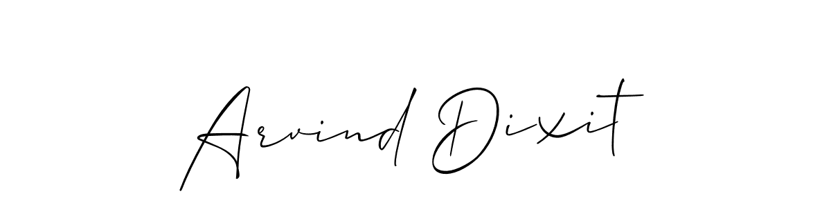 Create a beautiful signature design for name Arvind Dixit. With this signature (Allison_Script) fonts, you can make a handwritten signature for free. Arvind Dixit signature style 2 images and pictures png