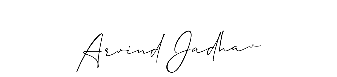 if you are searching for the best signature style for your name Arvind Jadhav. so please give up your signature search. here we have designed multiple signature styles  using Allison_Script. Arvind Jadhav signature style 2 images and pictures png