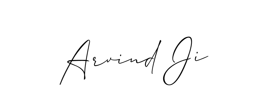 if you are searching for the best signature style for your name Arvind Ji. so please give up your signature search. here we have designed multiple signature styles  using Allison_Script. Arvind Ji signature style 2 images and pictures png
