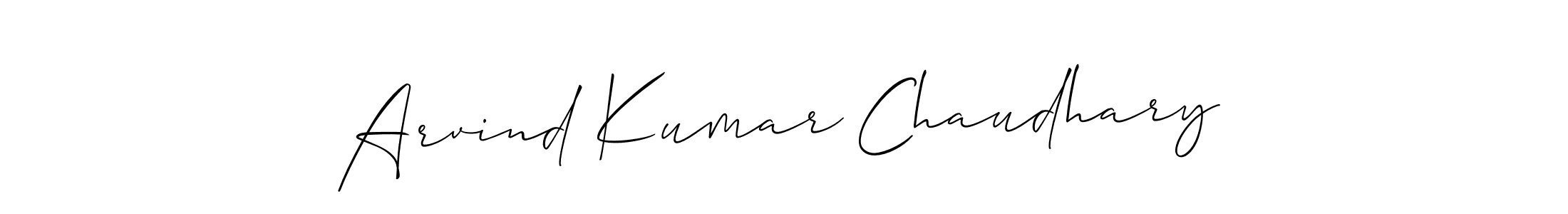 Also we have Arvind Kumar Chaudhary name is the best signature style. Create professional handwritten signature collection using Allison_Script autograph style. Arvind Kumar Chaudhary signature style 2 images and pictures png