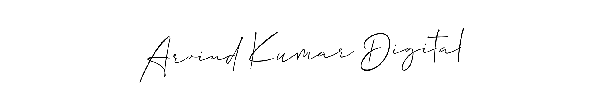 Arvind Kumar Digital stylish signature style. Best Handwritten Sign (Allison_Script) for my name. Handwritten Signature Collection Ideas for my name Arvind Kumar Digital. Arvind Kumar Digital signature style 2 images and pictures png