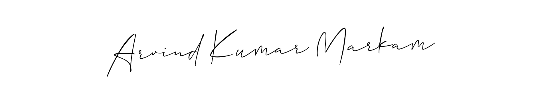 Also You can easily find your signature by using the search form. We will create Arvind Kumar Markam name handwritten signature images for you free of cost using Allison_Script sign style. Arvind Kumar Markam signature style 2 images and pictures png