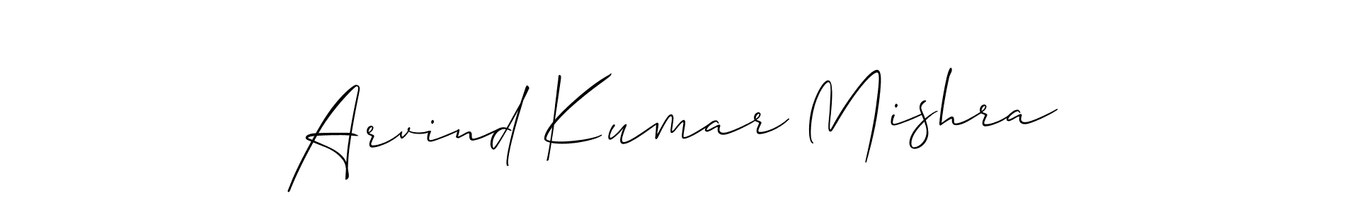 How to make Arvind Kumar Mishra signature? Allison_Script is a professional autograph style. Create handwritten signature for Arvind Kumar Mishra name. Arvind Kumar Mishra signature style 2 images and pictures png