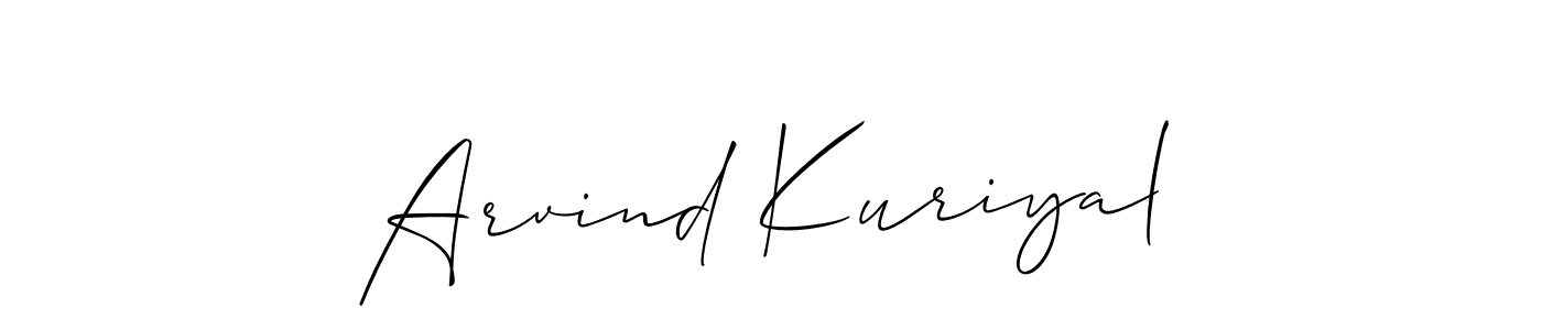 You should practise on your own different ways (Allison_Script) to write your name (Arvind Kuriyal) in signature. don't let someone else do it for you. Arvind Kuriyal signature style 2 images and pictures png