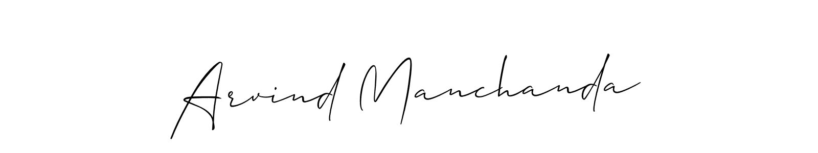 Design your own signature with our free online signature maker. With this signature software, you can create a handwritten (Allison_Script) signature for name Arvind Manchanda. Arvind Manchanda signature style 2 images and pictures png
