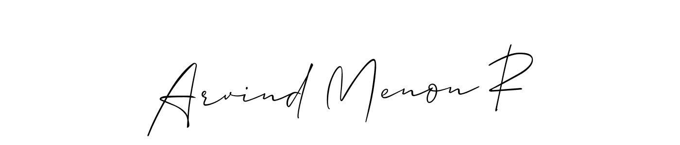 Make a short Arvind Menon R signature style. Manage your documents anywhere anytime using Allison_Script. Create and add eSignatures, submit forms, share and send files easily. Arvind Menon R signature style 2 images and pictures png