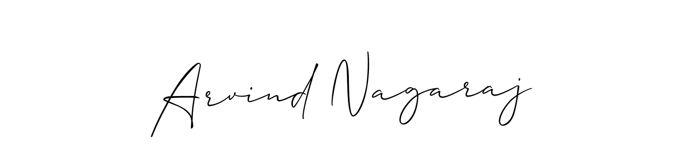 Allison_Script is a professional signature style that is perfect for those who want to add a touch of class to their signature. It is also a great choice for those who want to make their signature more unique. Get Arvind Nagaraj name to fancy signature for free. Arvind Nagaraj signature style 2 images and pictures png