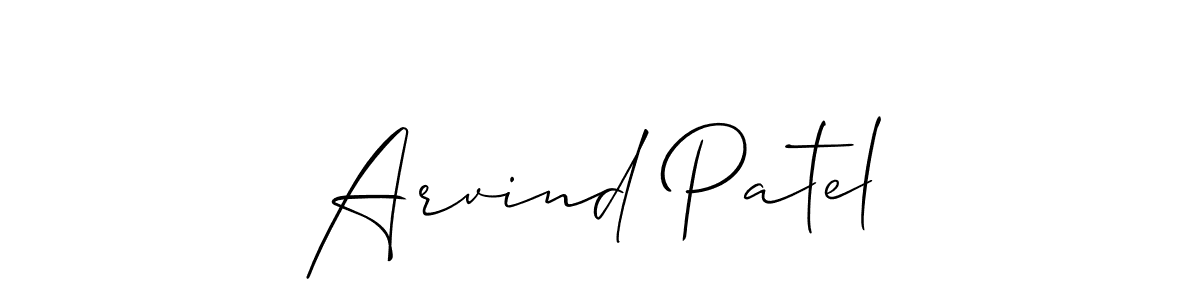 Also we have Arvind Patel name is the best signature style. Create professional handwritten signature collection using Allison_Script autograph style. Arvind Patel signature style 2 images and pictures png