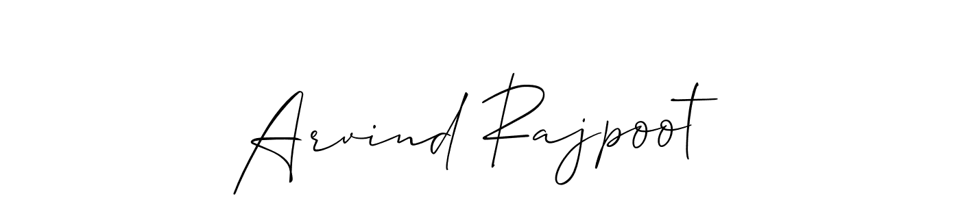 This is the best signature style for the Arvind Rajpoot name. Also you like these signature font (Allison_Script). Mix name signature. Arvind Rajpoot signature style 2 images and pictures png