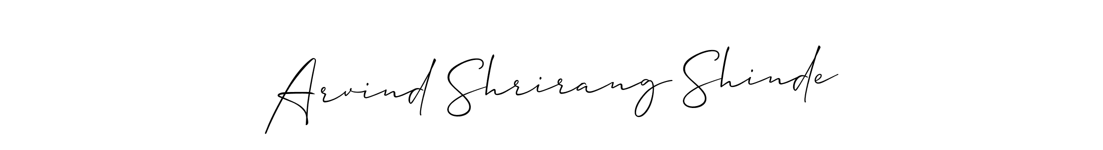 It looks lik you need a new signature style for name Arvind Shrirang Shinde. Design unique handwritten (Allison_Script) signature with our free signature maker in just a few clicks. Arvind Shrirang Shinde signature style 2 images and pictures png