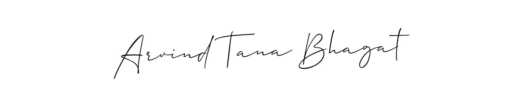 This is the best signature style for the Arvind Tana Bhagat name. Also you like these signature font (Allison_Script). Mix name signature. Arvind Tana Bhagat signature style 2 images and pictures png