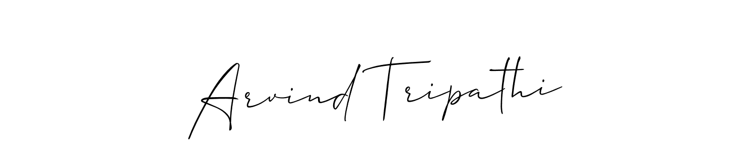 How to Draw Arvind Tripathi signature style? Allison_Script is a latest design signature styles for name Arvind Tripathi. Arvind Tripathi signature style 2 images and pictures png