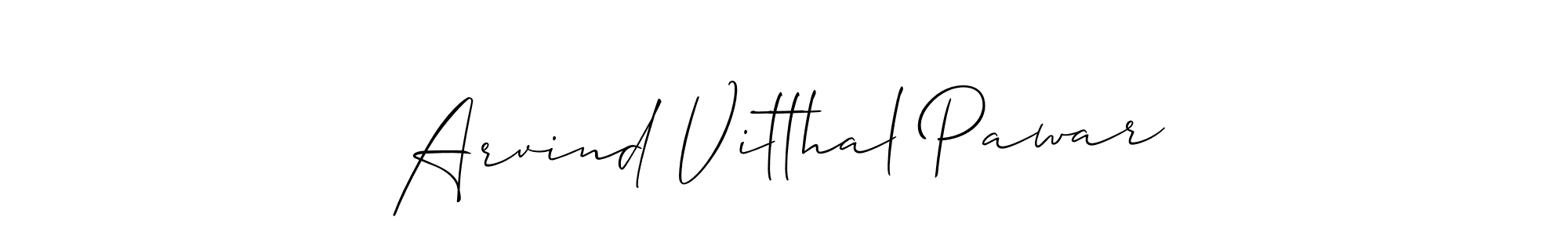 It looks lik you need a new signature style for name Arvind Vitthal Pawar. Design unique handwritten (Allison_Script) signature with our free signature maker in just a few clicks. Arvind Vitthal Pawar signature style 2 images and pictures png