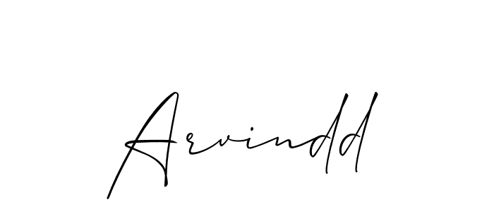 Make a beautiful signature design for name Arvindd. Use this online signature maker to create a handwritten signature for free. Arvindd signature style 2 images and pictures png