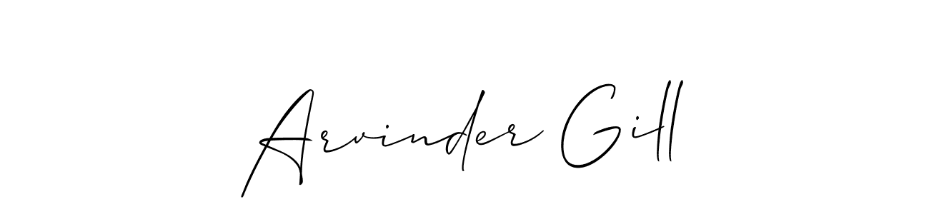 Make a short Arvinder Gill signature style. Manage your documents anywhere anytime using Allison_Script. Create and add eSignatures, submit forms, share and send files easily. Arvinder Gill signature style 2 images and pictures png