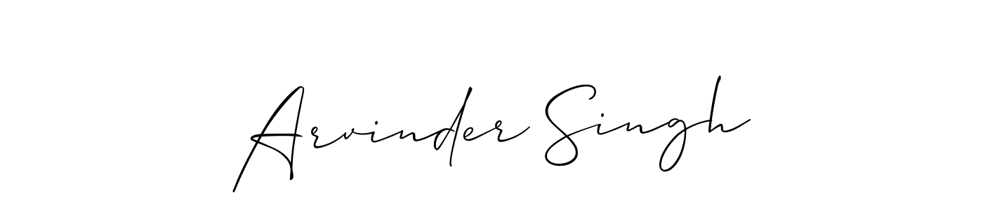 Use a signature maker to create a handwritten signature online. With this signature software, you can design (Allison_Script) your own signature for name Arvinder Singh. Arvinder Singh signature style 2 images and pictures png