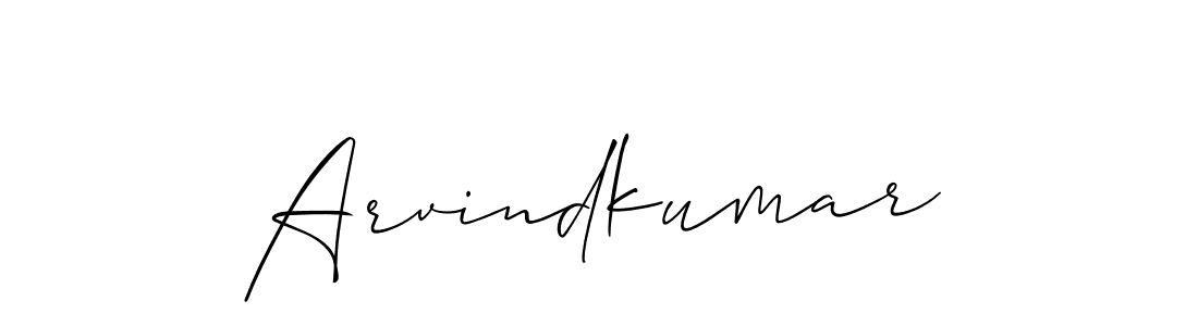 The best way (Allison_Script) to make a short signature is to pick only two or three words in your name. The name Arvindkumar include a total of six letters. For converting this name. Arvindkumar signature style 2 images and pictures png