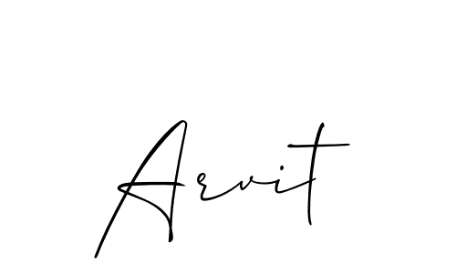 Also we have Arvit name is the best signature style. Create professional handwritten signature collection using Allison_Script autograph style. Arvit signature style 2 images and pictures png