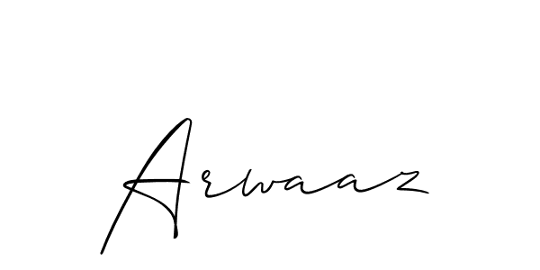 Design your own signature with our free online signature maker. With this signature software, you can create a handwritten (Allison_Script) signature for name Arwaaz. Arwaaz signature style 2 images and pictures png