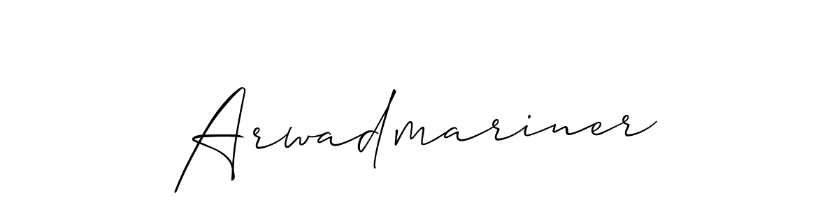 Also we have Arwadmariner name is the best signature style. Create professional handwritten signature collection using Allison_Script autograph style. Arwadmariner signature style 2 images and pictures png