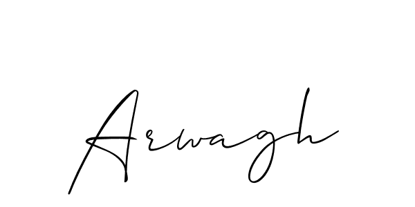 Create a beautiful signature design for name Arwagh. With this signature (Allison_Script) fonts, you can make a handwritten signature for free. Arwagh signature style 2 images and pictures png