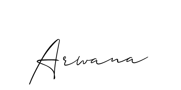 Make a beautiful signature design for name Arwana. Use this online signature maker to create a handwritten signature for free. Arwana signature style 2 images and pictures png