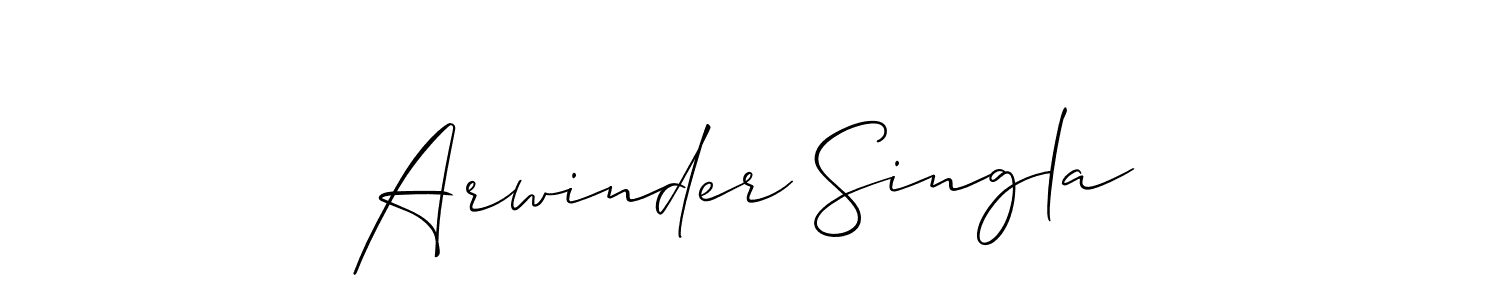 Also You can easily find your signature by using the search form. We will create Arwinder Singla name handwritten signature images for you free of cost using Allison_Script sign style. Arwinder Singla signature style 2 images and pictures png