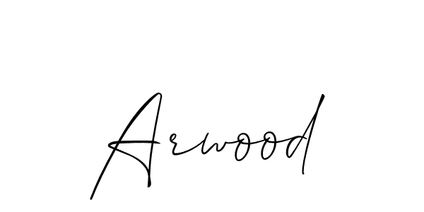How to make Arwood name signature. Use Allison_Script style for creating short signs online. This is the latest handwritten sign. Arwood signature style 2 images and pictures png