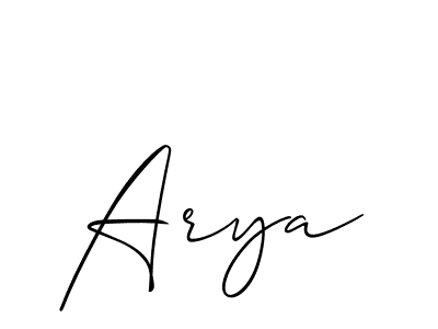How to make Arya name signature. Use Allison_Script style for creating short signs online. This is the latest handwritten sign. Arya signature style 2 images and pictures png