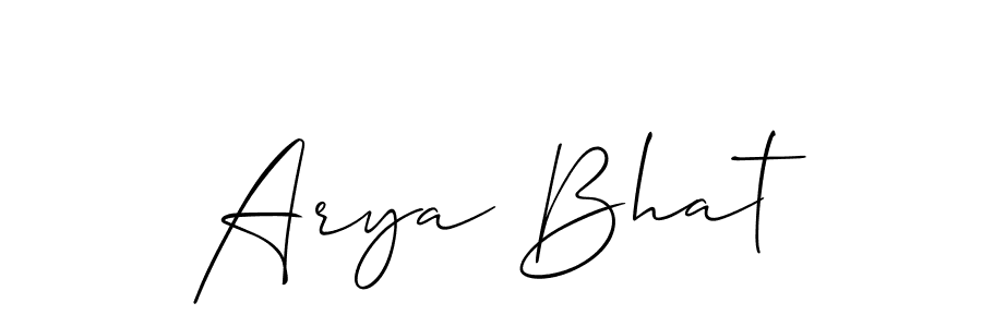 You should practise on your own different ways (Allison_Script) to write your name (Arya Bhat) in signature. don't let someone else do it for you. Arya Bhat signature style 2 images and pictures png