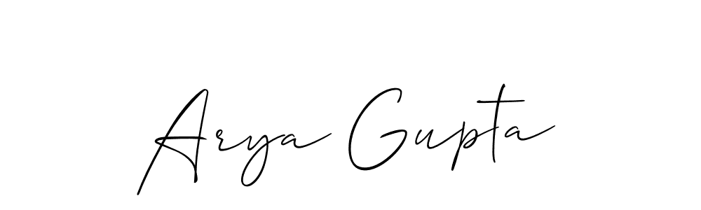 Best and Professional Signature Style for Arya Gupta. Allison_Script Best Signature Style Collection. Arya Gupta signature style 2 images and pictures png