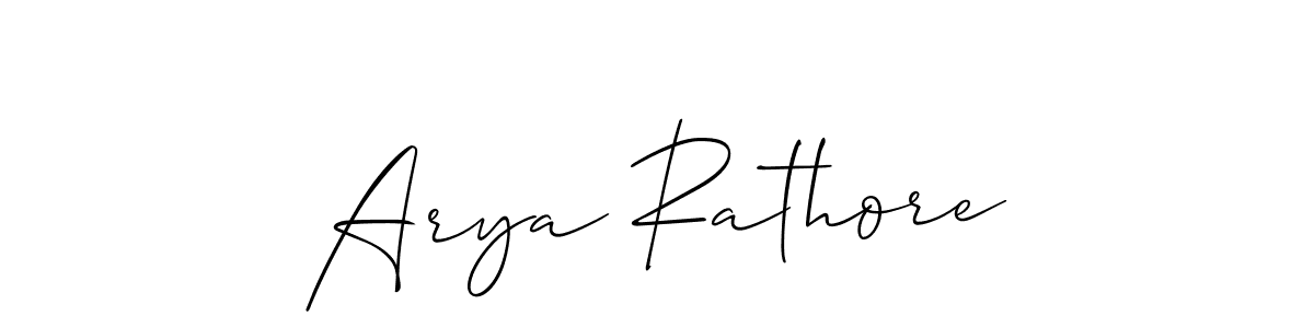 How to make Arya Rathore signature? Allison_Script is a professional autograph style. Create handwritten signature for Arya Rathore name. Arya Rathore signature style 2 images and pictures png